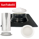 SunTube55 - Flat roof light tunnel set - acrylic dome - PVC