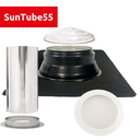 SunTube55 - Flat roof light tunnel set with acrylic dome - bitumen